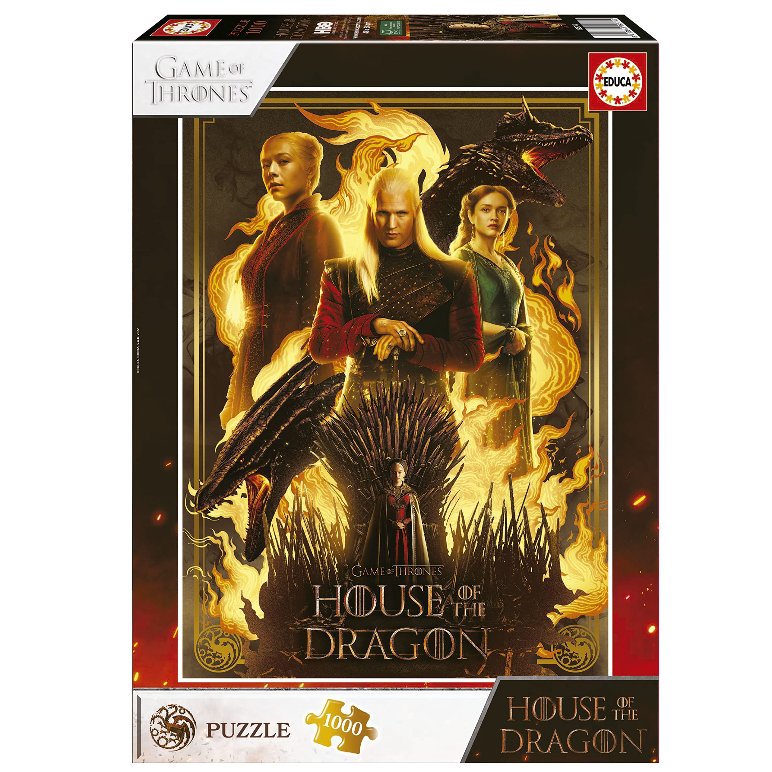 educa-house-of-dragon-1000-teile-puzzle-ab-14-jahren image 1