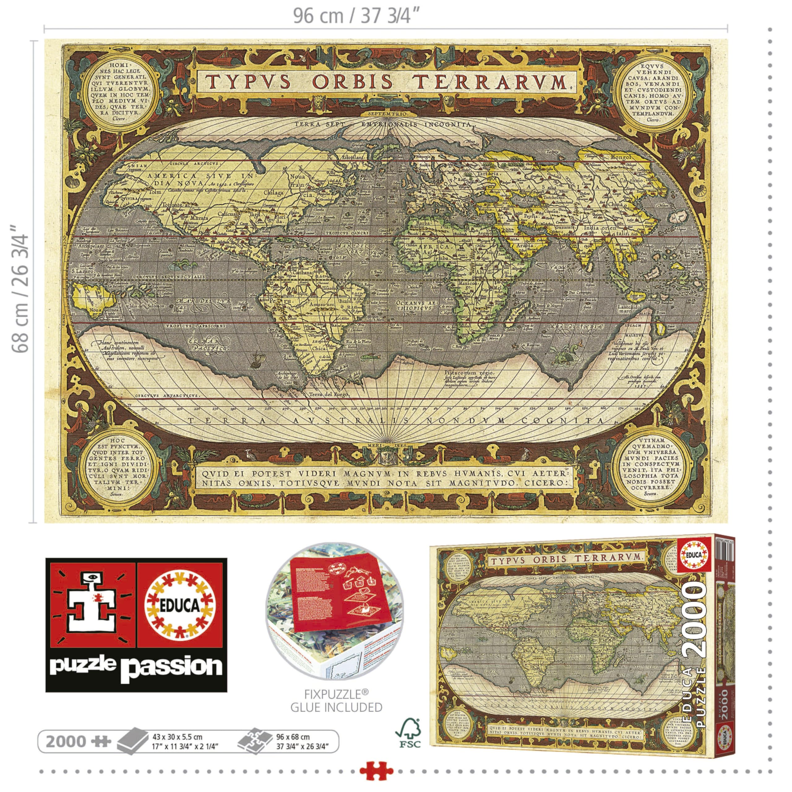 educa-antike-weltkarte-19620-puzzle-2000-teile-96x68-cm image 5