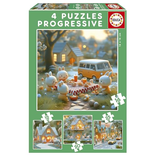 educa-stadt-der-hasen-kinderpuzzle-4in1-12-25-teile image 7