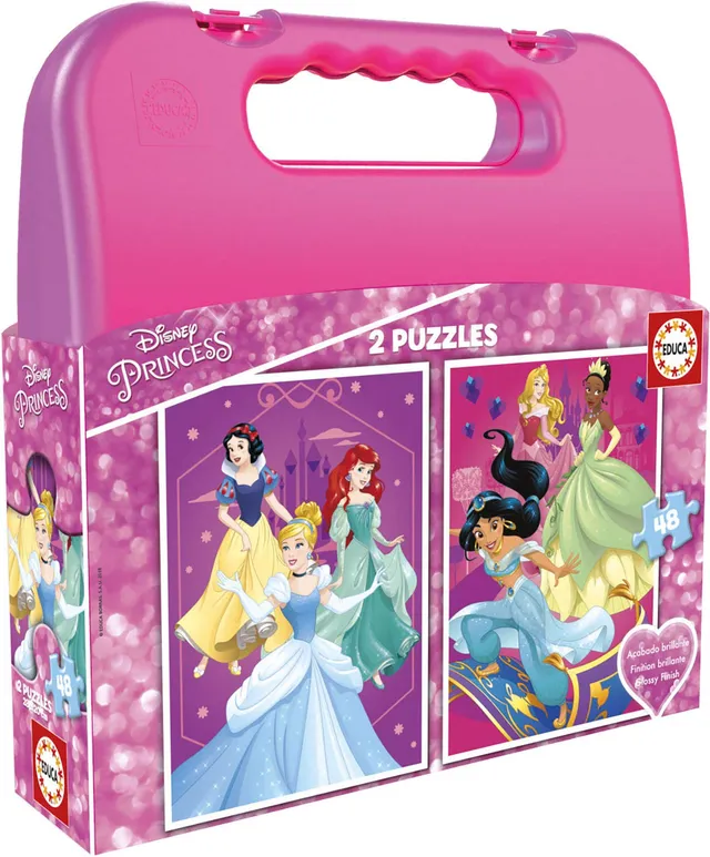 educa-17640-princess-puzzle-2x48-teile-disney-prinzessinnen image 1