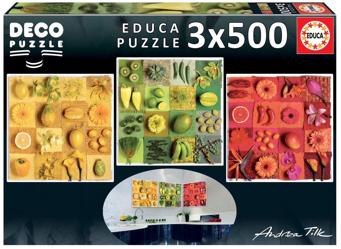 educa-fr-chte-und-blumen-3x500-teile-puzzle-set-ab-10-jahren image 1