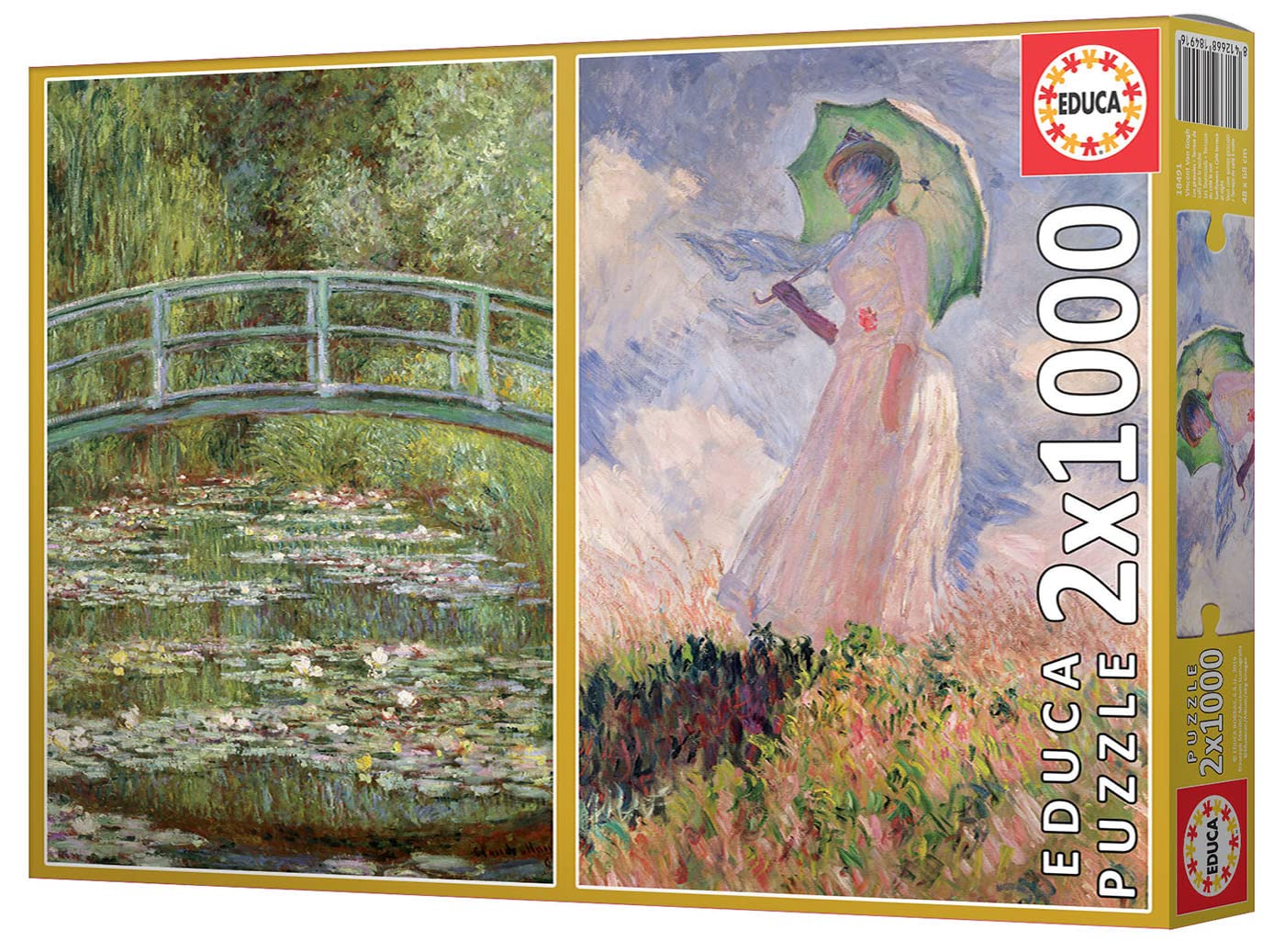 educa-19270-seerosen-puzzle-2x1000-teile-monet image 3