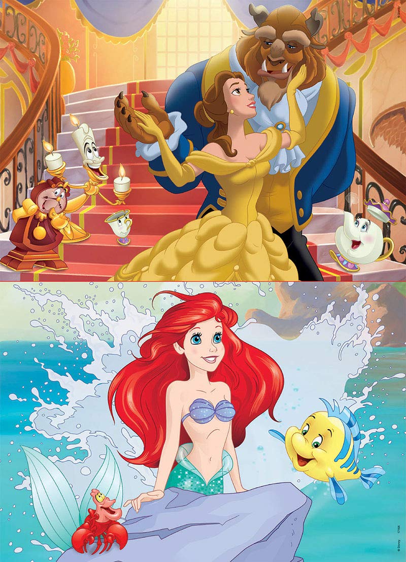 educa-disney-princesses-puzzle-2x25-teile-ab-3-jahre image 2