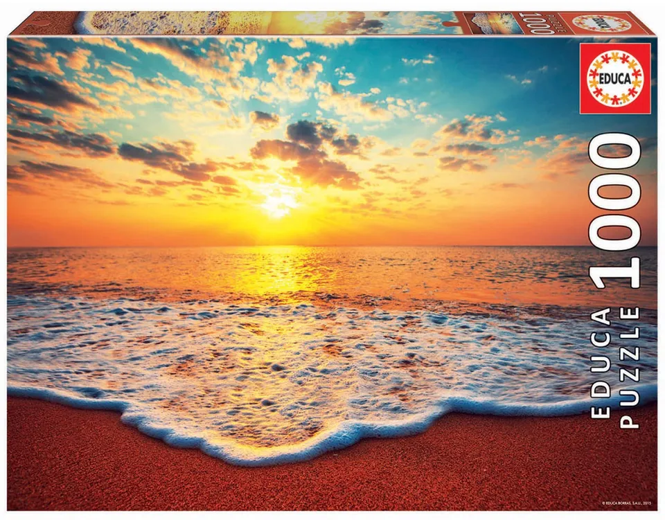 educa-sonnenuntergang-19024-puzzle-1000-teile-strand image 1