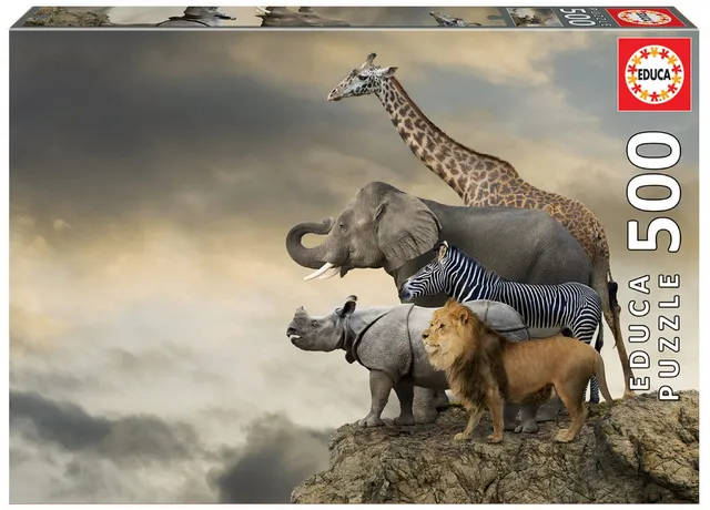 educa-animals-cliff-16737-puzzle-500-teile-48x34 image 1