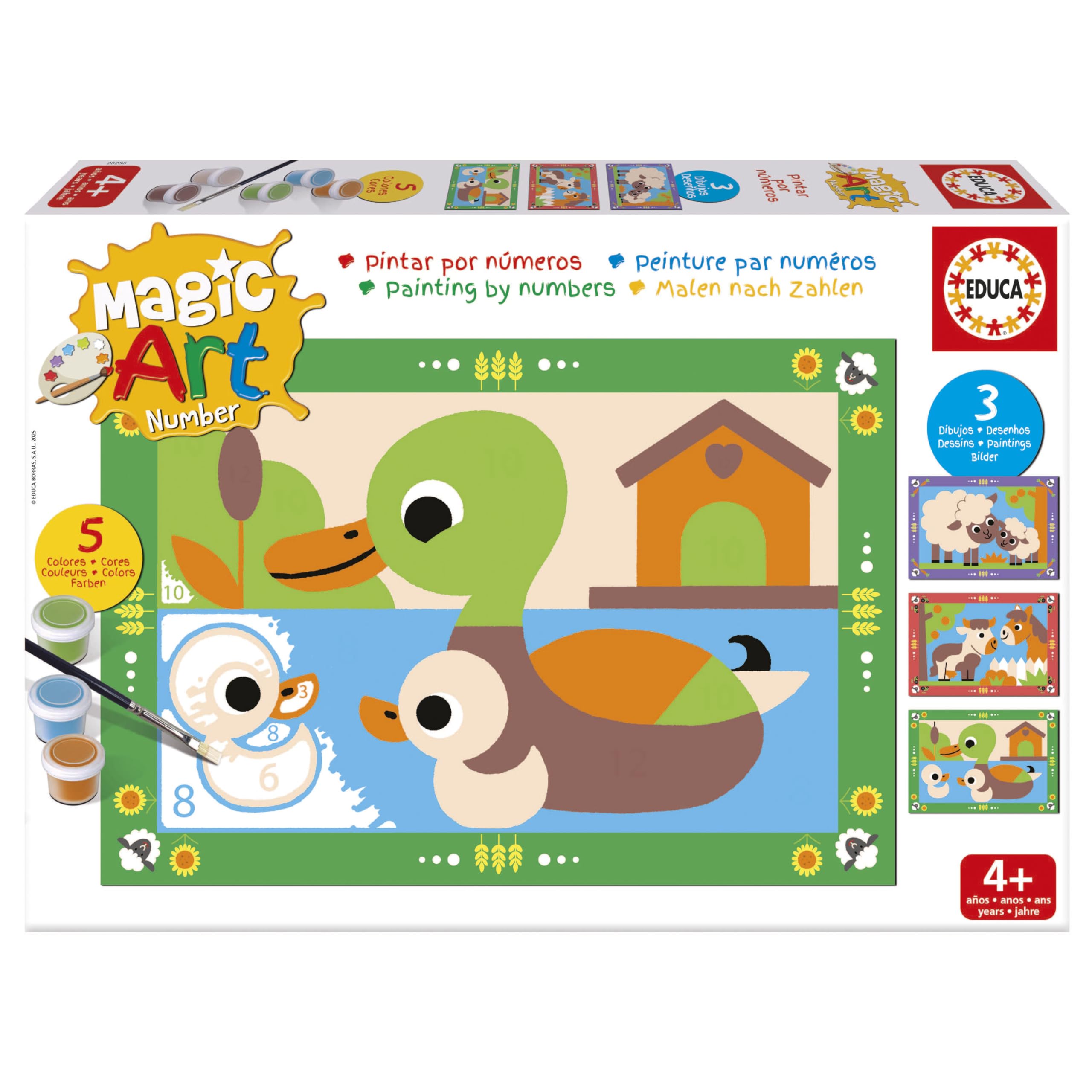 educa-magic-art-number-bauernhof-malen-nach-zahlen-4-6-j image 1