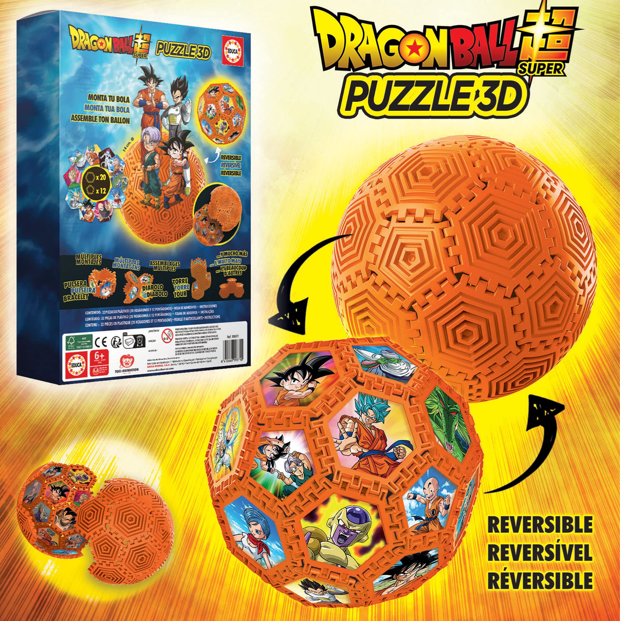 educa-19371-dragon-ball-3d-puzzle-ball-32-teile-ab-6-jahren image 2