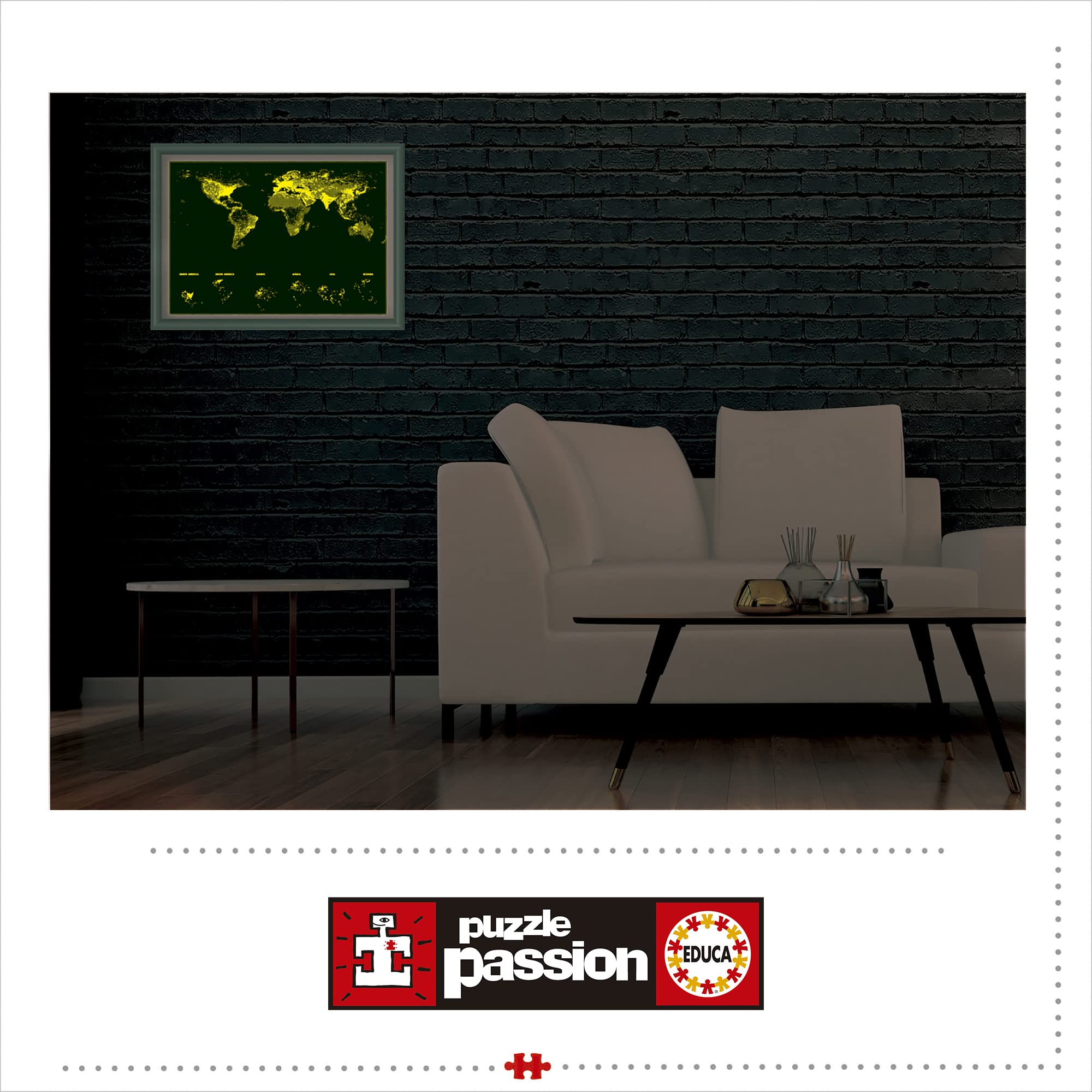 educa-16760-weltkarte-puzzle-1000-teile-leuchtet-im-dunkeln image 6