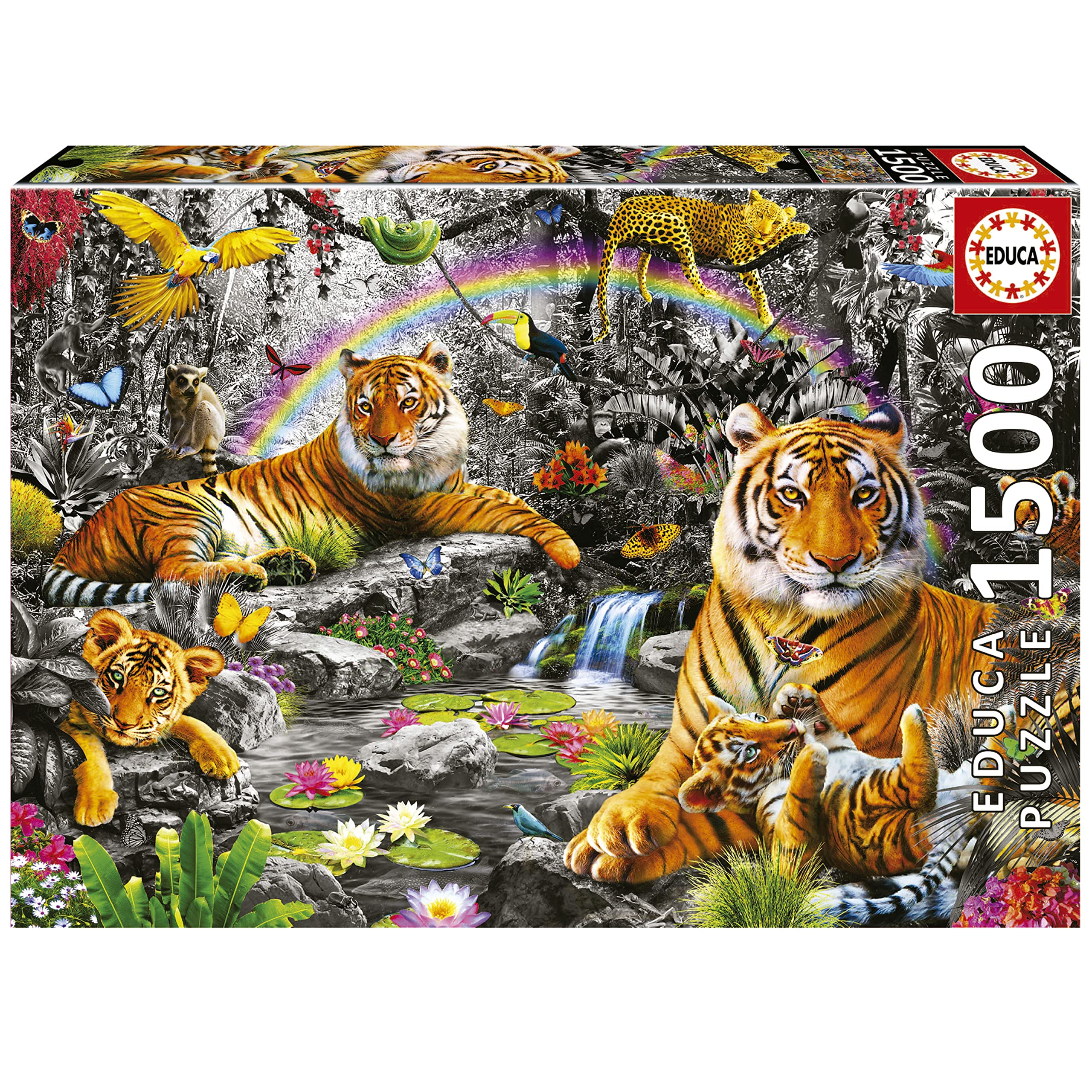 educa-tiger-im-dschungel-puzzle-1500-teile-ab-14-jahren image 1