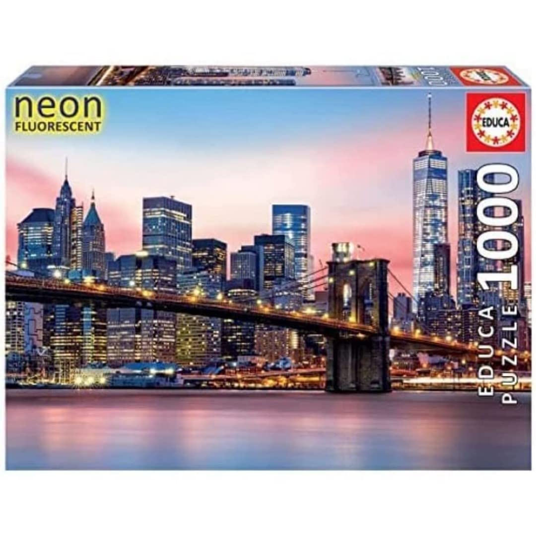 educa-19269-brooklyn-bridge-puzzle-1000-teile-nachtleuchten image 1