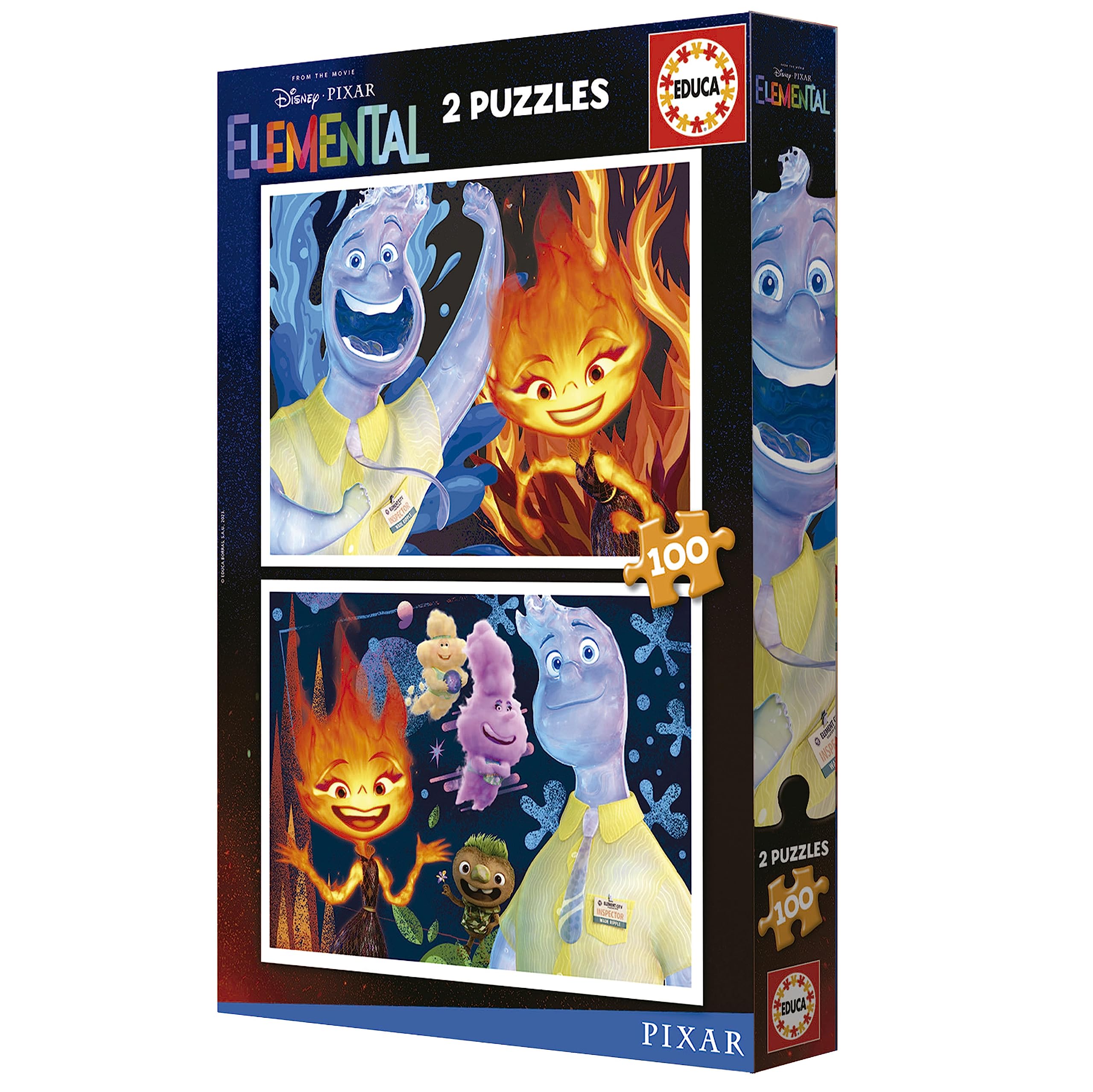 educa-pixar-elemental-19734-2x100-teile-kinderpuzzle-ab-6 image 4