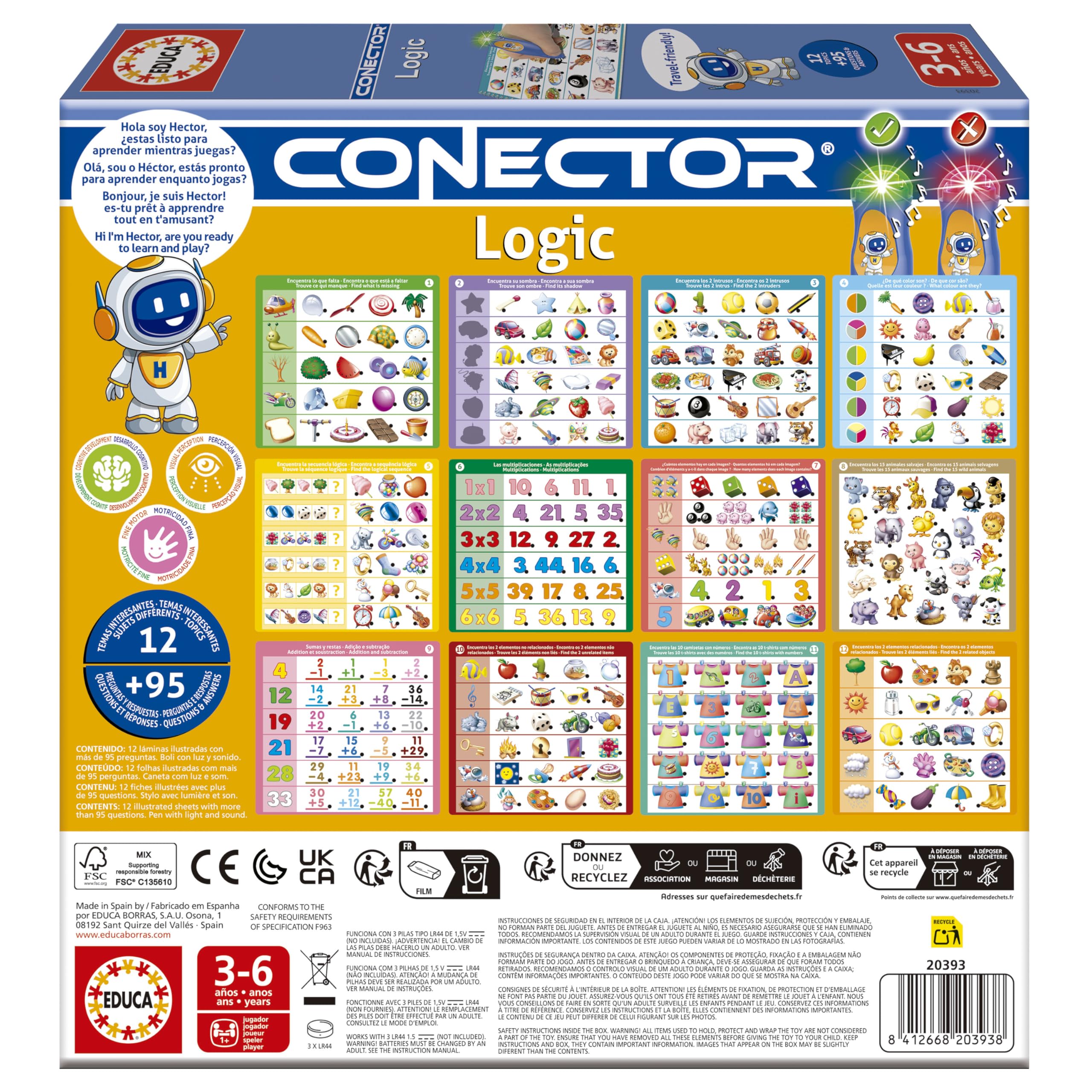 educa-conector-logic-lernspiel-buch-90-fragen-licht-stift-ab-3 image 3