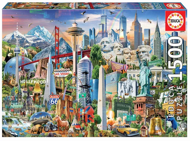 educa-wahrzeichen-amerika-puzzle-1500-teile-ab-14-jahren image 1
